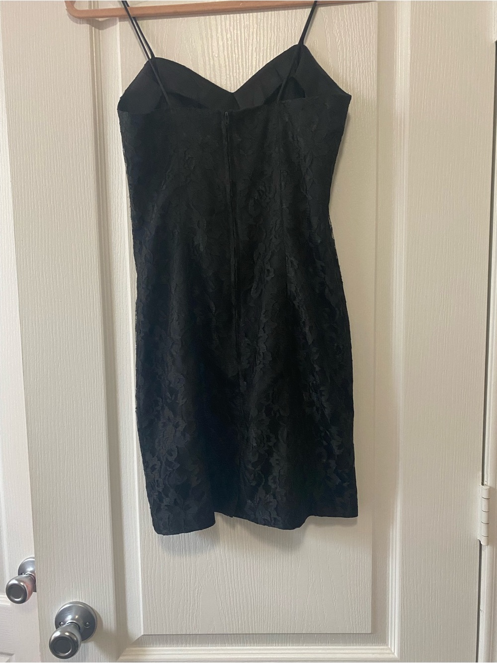 Vintage Rampage Black Floral Lace Slip Dress | Y2K 90s Mini | - Picture 7 of 9
